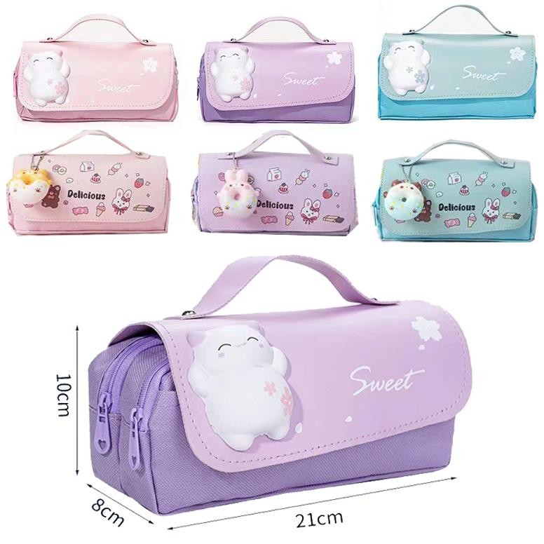 

Bf888S Tempat Pensil Besar,Transparan Pvc Pencil Case, Tas Pensil Murid Lucu,Kotak Pensil Anak Esthetis R-77