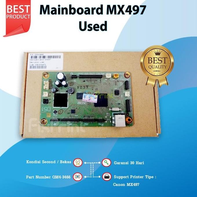 Mainboard Canon Mx497, Motherboard Printer Canon Pixma Mx497 Mx497 New Stok