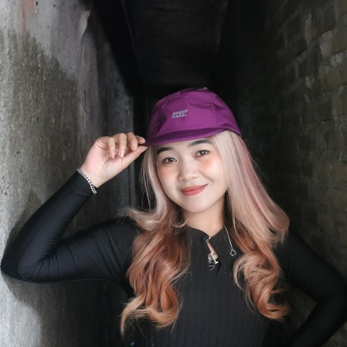 AT SPEED CAPS Topi Olahraga Trailrun Kalcer Outdoor Pria Wanita Unisex Dewasa Bahan Parasut Premium 