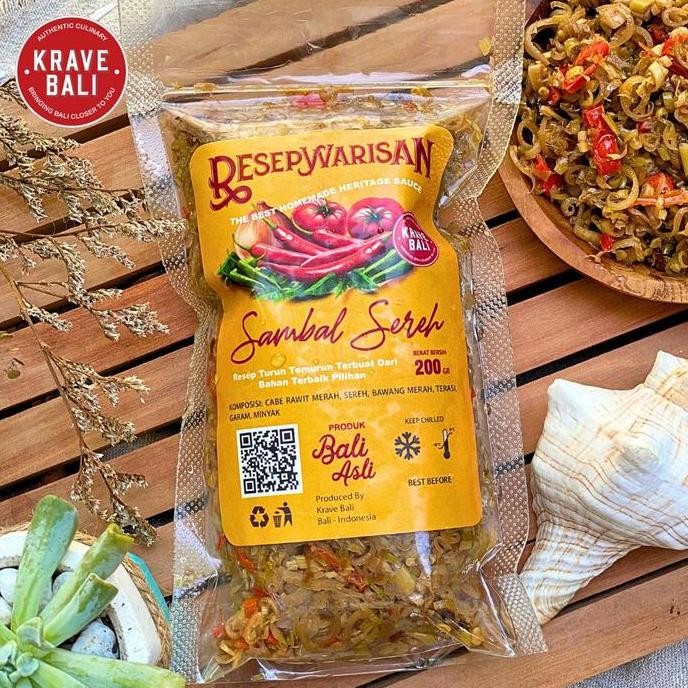 

Sambal Sereh Resesp Warisan 200 gr - Sambal Bali Asli - Krave Bali