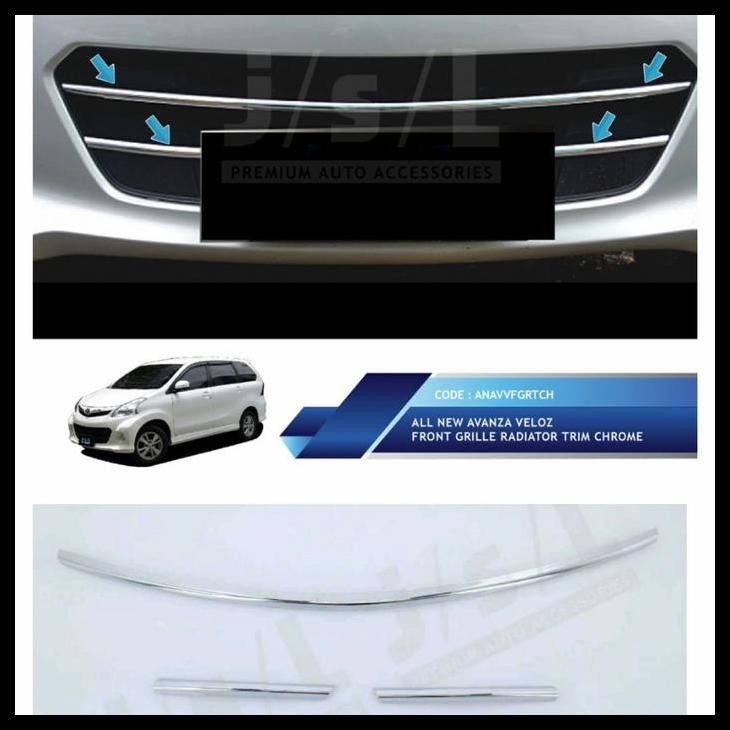 TERMURAH GRILL RADIATOR CHROME ALL NEW AVANZA VELOZ 2012-2014 CHROME JSL 