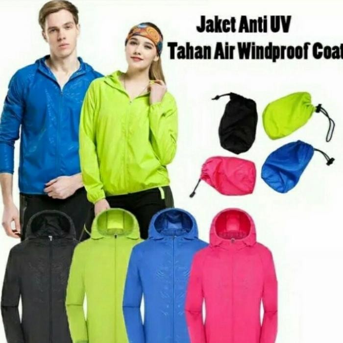 AT jaket lari running waterproof pria
