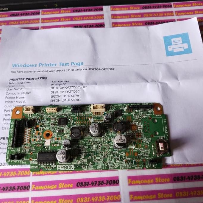 Mainboard Epson L3150 Motherboard L-3150 New Stok