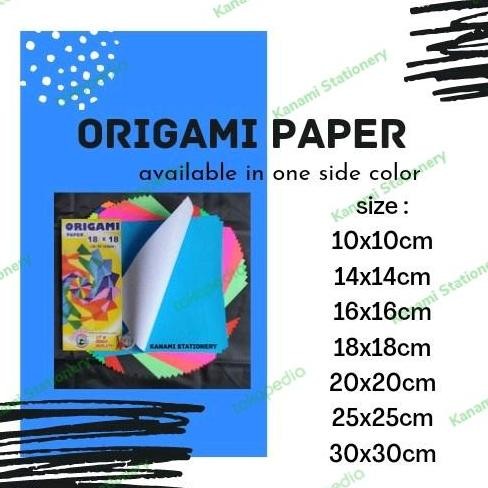 

new !!! Kertas Origami Paper 18x18cm 50 Sheets 10 Colors ASTURO.