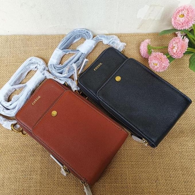 Tas Handphone Branded Fossil Sofia Phone Case Crossbody Original