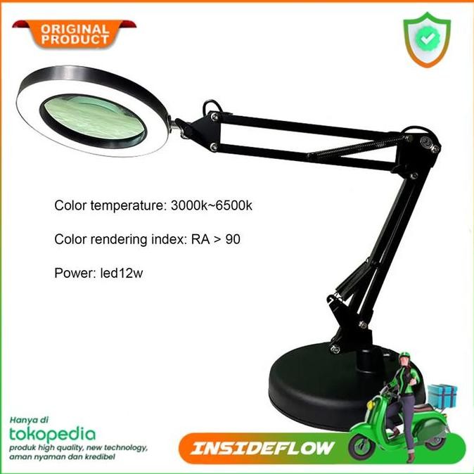 

TERLARIS - Kaca Pembesar Service Observasi Penelitian Stand Table Meja Dengan Lampu 10X LED