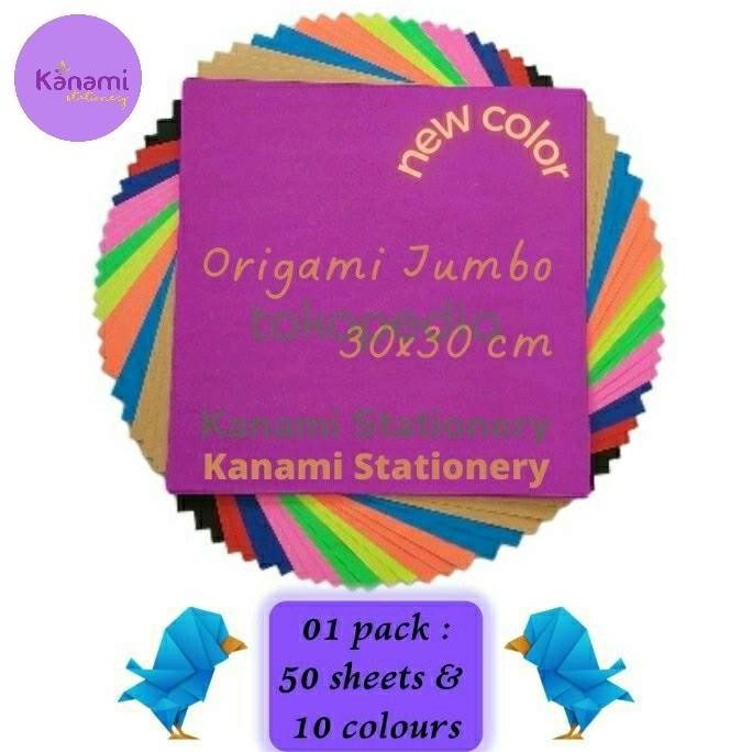 

new !!! Kertas Lipat Origami Paper Craft 30x30cm Big Size-Asturo.
