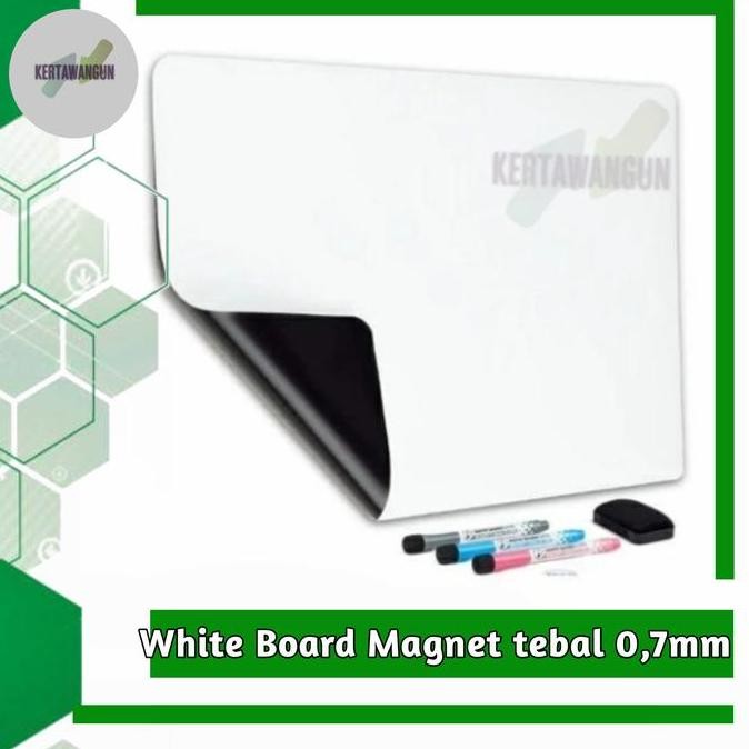 

TERLARIS - White Board Magnet papan tulis 100x60cm tebal 0,7mm