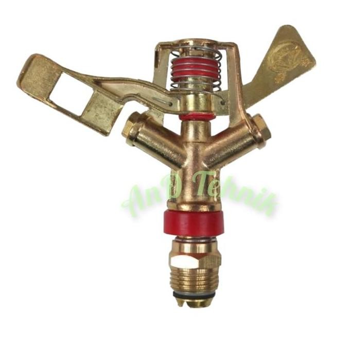 Sprinkler Taman Kuningan / Tabok / Brass Pulsating Sprinkler 1/2 Inch