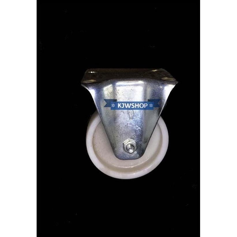 TERMURAH RODA NILON PLASTIK PUTIH 5 INCH PUTAR RODA RAK ETALASE TROLI 5INCH 