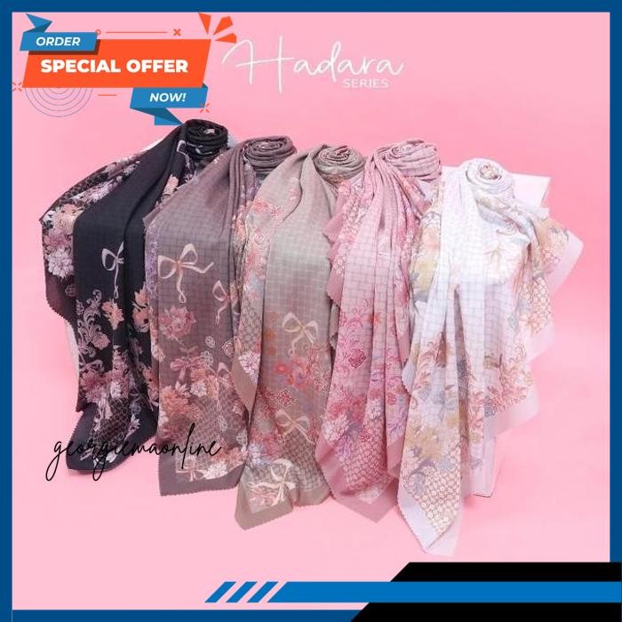 JARA SCARF  HIJAB SEGI EMPAT MOTIF MALAY SYAR'I 130X130 VOAL SUBLIME PREMIUM HIJAB MUSLIM SQUARE KER