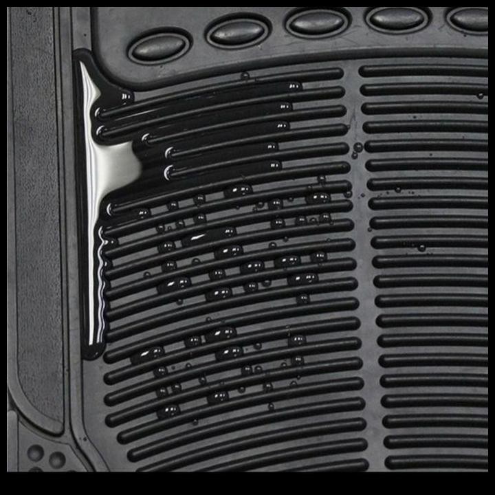 TERBARU KARPET KARET HITAM 4 POTONG/ 3 BARIS MOBIL CALYA 