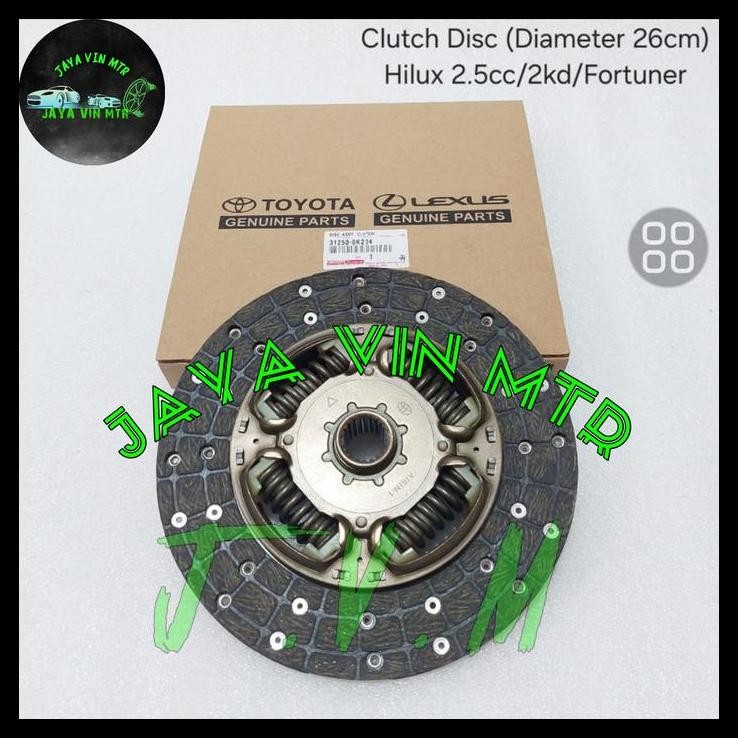 TERMURAH KAMPAS KOPLING CLUTCH DISC TOYOTA HILUX 2.5 2500CC / 2KD / FORTUNER / HIACE COMMUTER 31250-