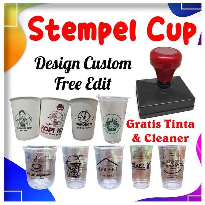 

STEMPEL GELAS PLASTIK / CUP / STEROFOAM / KAYU - CETAK MANUAL HOT STAMP ASLI