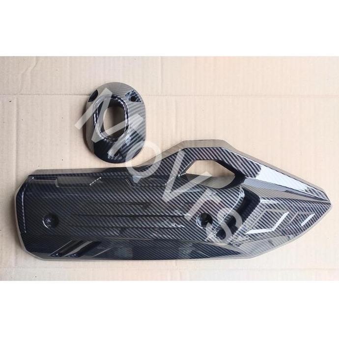 Cover Corong Knalpot Carbon Vario 160 Pcx 160 - Tutup Ujung Knalpot Original