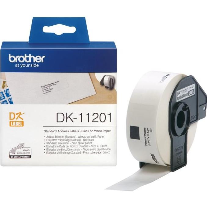 

Brother Dk-11201 Die Cut 29Mm X 90Mm Standard Address Label Dk11201 New Stok