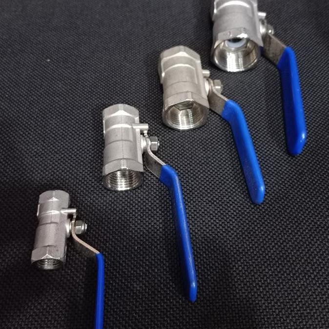 Tersedia Ball Valve Stainless SANKYO 1/4 Inch / Stop Kran Mini Kualitas Tinggi