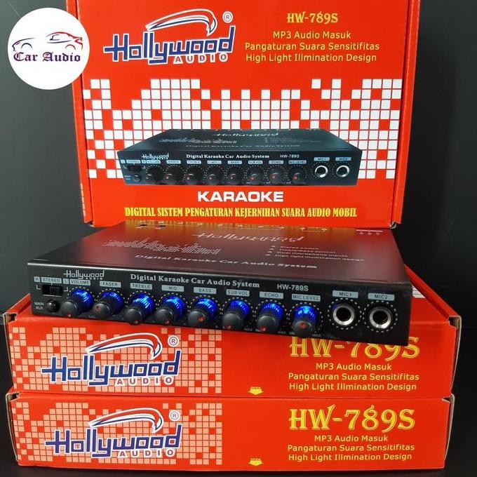 Hollywood Equalizer Parametrik Audio Mobil Pre Amplifier Ready