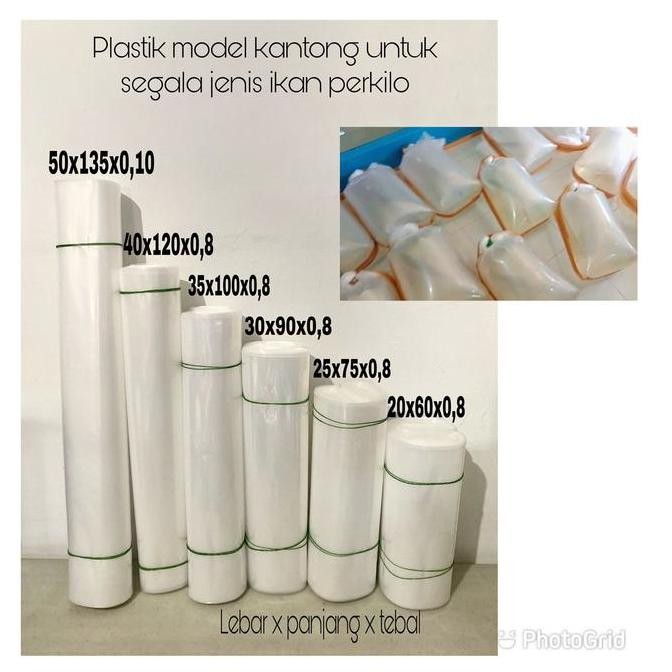 PLASTIK IKAN HIDUP PACKING PER KILO - KANTONG PLASTIK TEBAL KOI CUPANG LELE ASLI