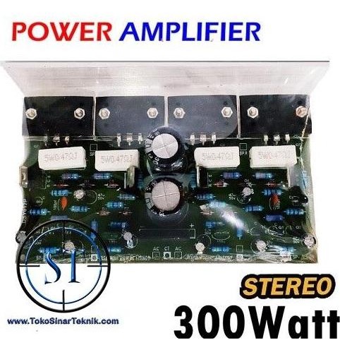 Kit Power Amplifier OCL System Stereo 300W TR Sanken + Power Suplay PROMO