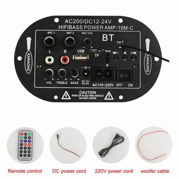 papan amplifier audio Bluetooth proyek speaker komponen subwoofer 50w READY