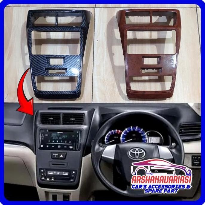 Frame Panel Tape Audio Double Din Toyota Avanza Veloz, Daihatsu Xenia Asli