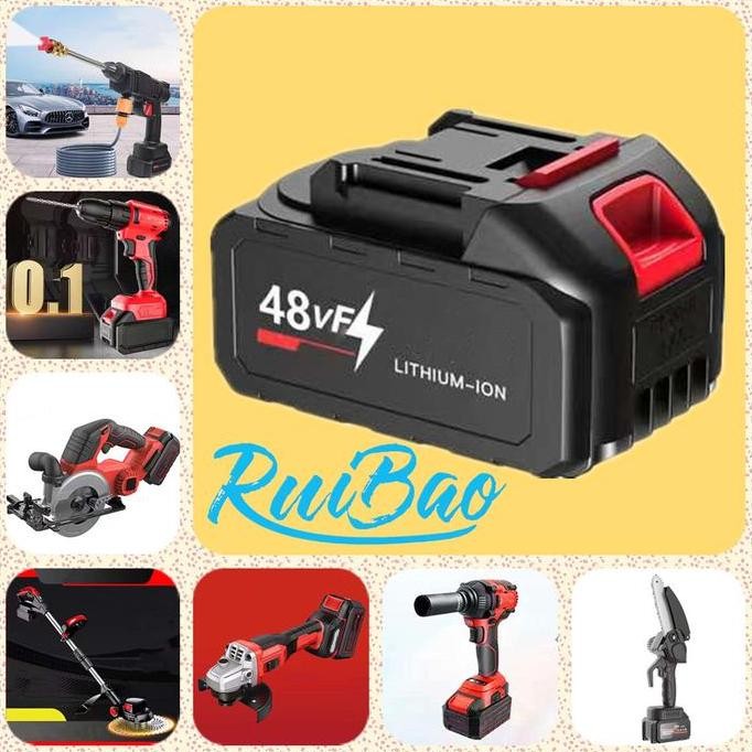 New Baterai 48V Lithium-Ion Power Tool | Baterai Bor Cordless Jet Cleaner Mobil