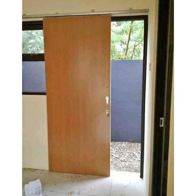 New Set Pintu Geser + Rel + Kunci Lengkap | Paket Sliding Door Handle & Lock