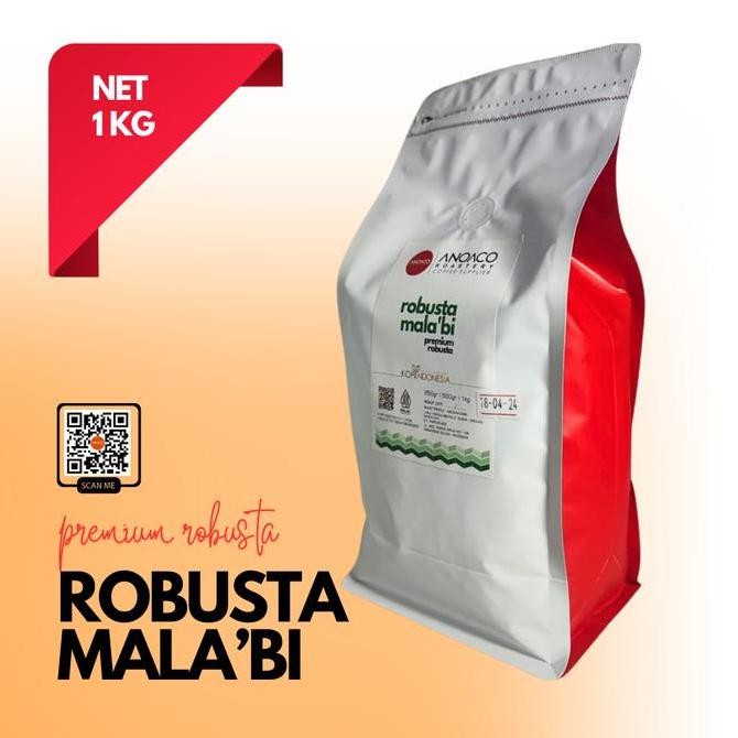 

READY BIJI KOPI ROBUSTA PREMIUM MALA'BI 1KG | ANOACO ROASTERY FRESH ROASTED