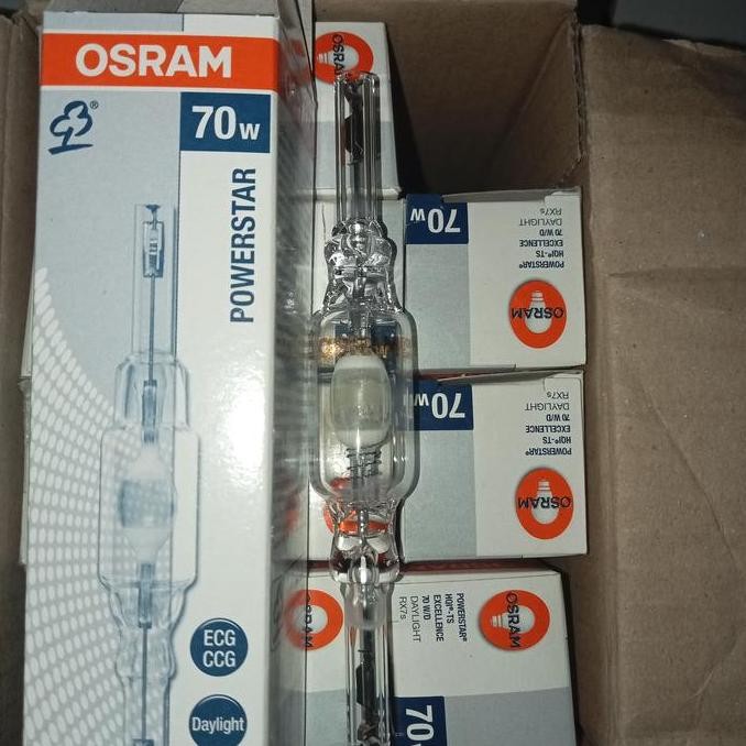 Lampu Osram Powerstar Hqi - Ts 70W  70W/D Rx7S Original