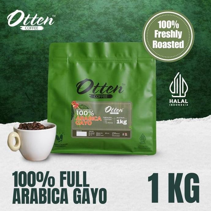 

READY BIJI KOPI ARABIKA GAYO 1KG - HOUSE BLEND OTTEN COFFEE BUBUK & ROASTED BEANS,