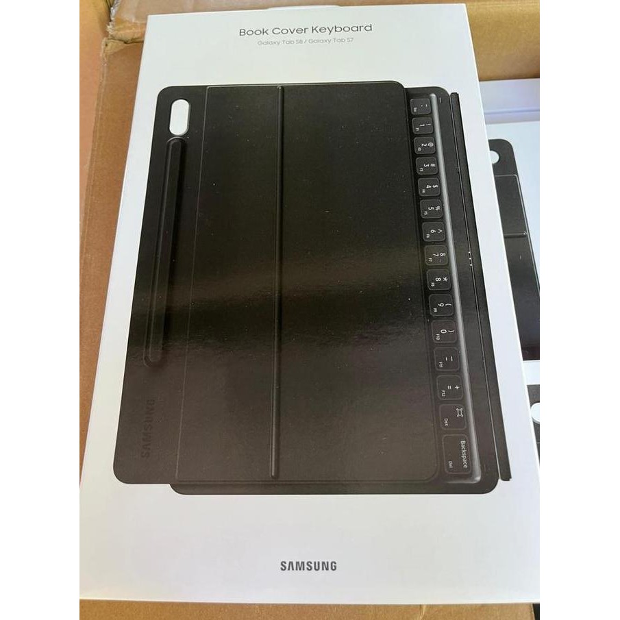Promo Samsung Galaxy Tab S7 S8 Keyboard Book Cover - Case Keyboard Resmi Trackpad