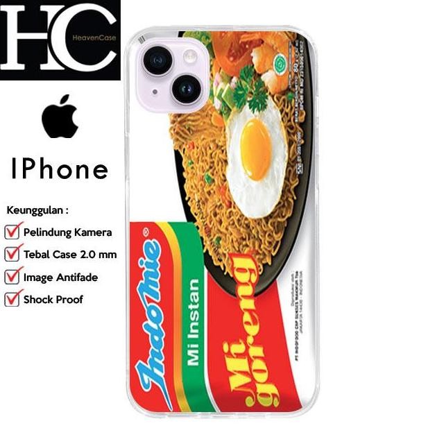 case iphone 14 13 12 11 pro max mini - casing motif unik indomie 02 lucu berkualitas