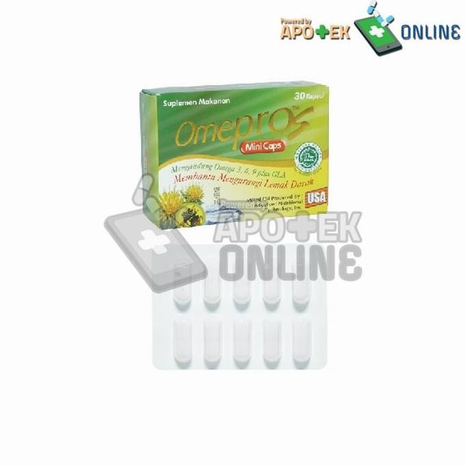omeprazole omepros mini caps 30 kapsul suplemen lambung asam refluks berkualitas