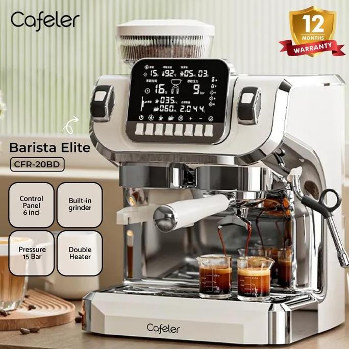 READY MESIN KOPI ESPRESSO DUAL HEATER - SMART SCREEN CAFELER COFFEE MAKER
