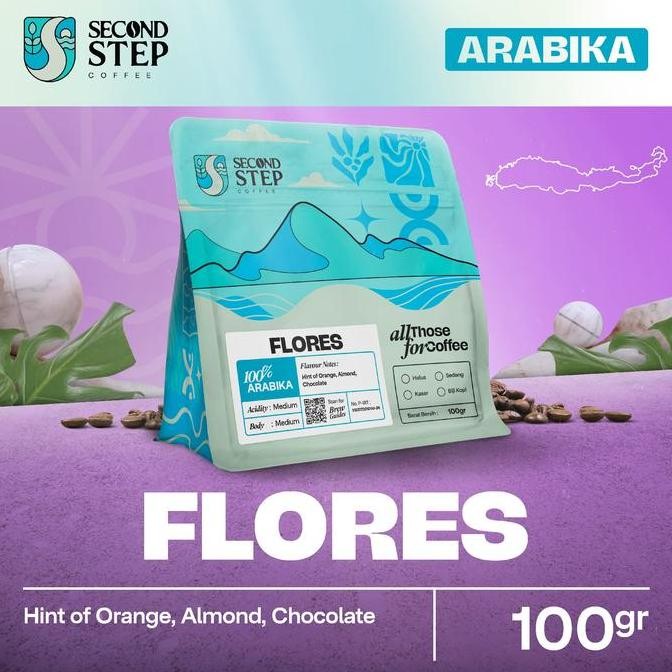 

READY KOPI ARABIKA FLORES 100GR | ROAST BEANS & BUBUK SINGLE ORIGIN PREMIUM