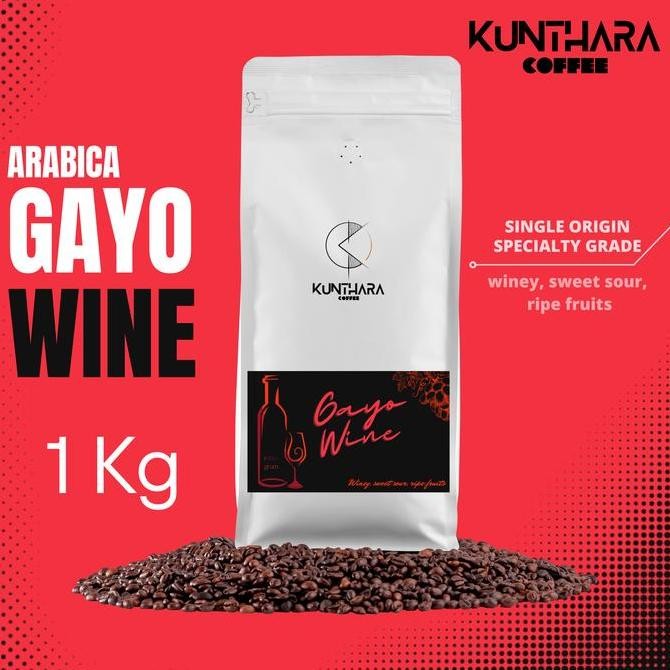 

READY KOPI GAYO WINE ARABICA 1KG | BIJI ATAU BUBUK KOPI SPECIALTY TANPA CAMPURAN