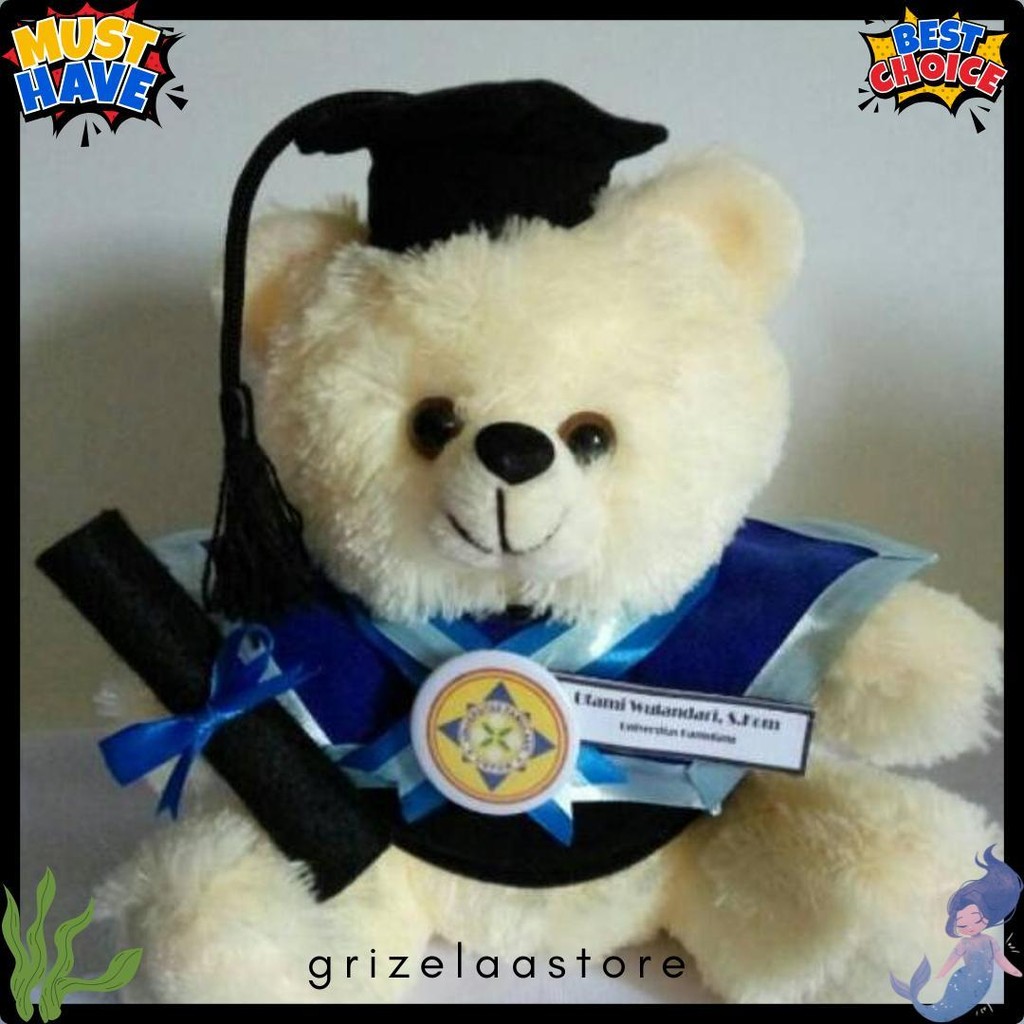 

Boneka Wisuda Teddy Bear Murah Kado Graduation Hadiah Kelulusan Sidang Skripsi Gratis Ongkir Ultah Diskon