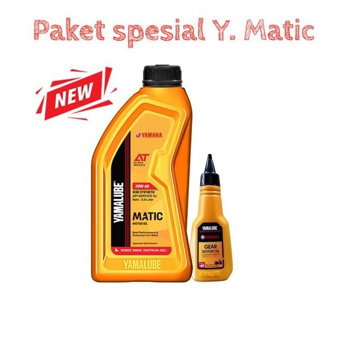 paket oli yamalube matic + yamalube gear - oli motor matic yamaha original terlaris