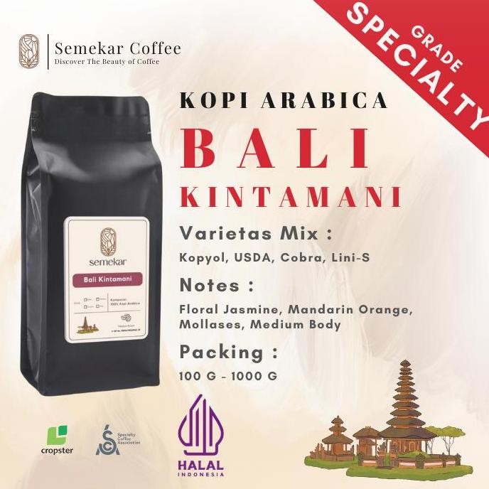 

READY SEMEKAR COFFEE BALI KINTAMANI 500G / 1KG | KOPI ARABIKA SPECIALTY GRADE ROASTED
