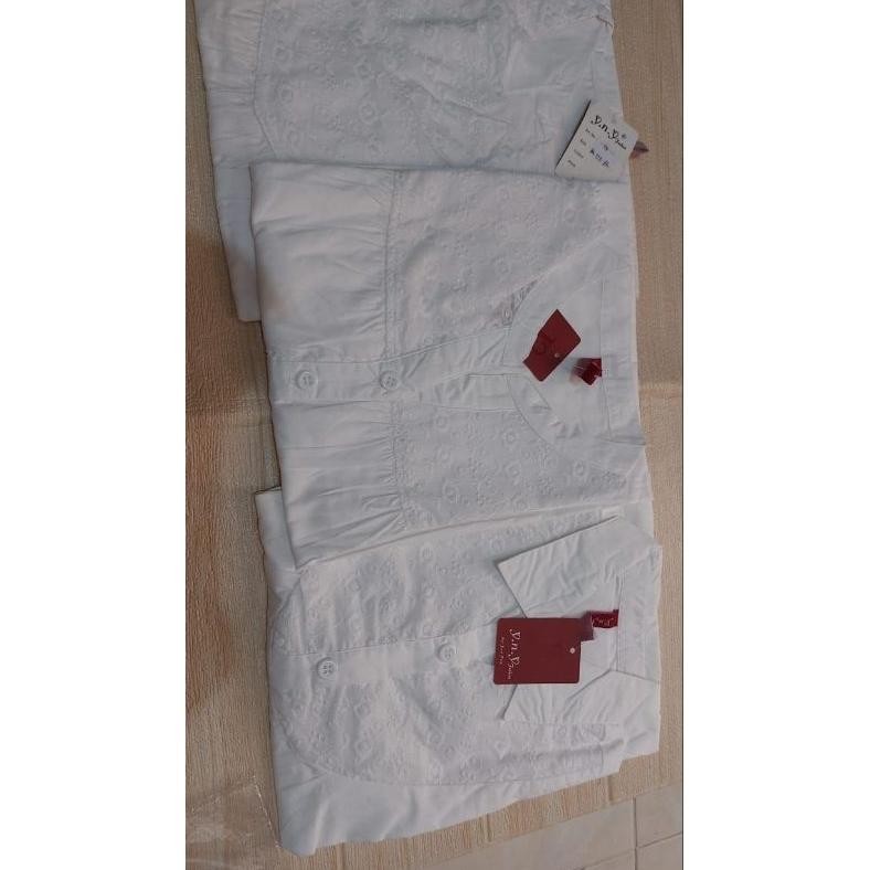 Kemeja Ibu Hamil Warna Putih/Baju Ibu Hamil Warna Putih/Dres Hamil Warna Putih/Baju Hamil Kerja Warn