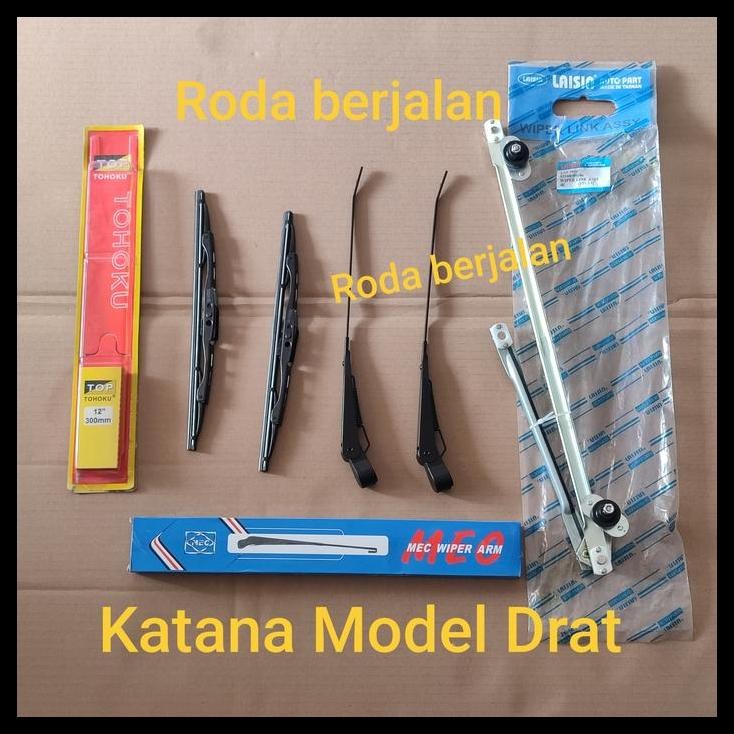 BEST DEAL WIPER ARM WIPER LINK KATANA ROBAHAN MODEL DRAT ANTI PATAH SET 