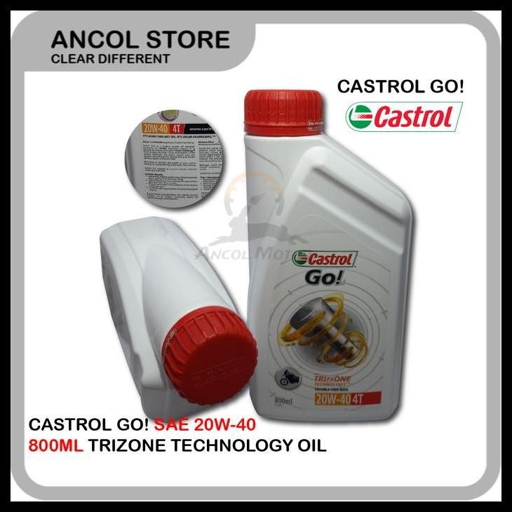 HOT DEAL CASTROL GO 4T 20W40 800ML OLI MOTOR BEBEK SUPRA GRAND JUPITER UNIVERSAL MESIN MOTORCYCLE OI