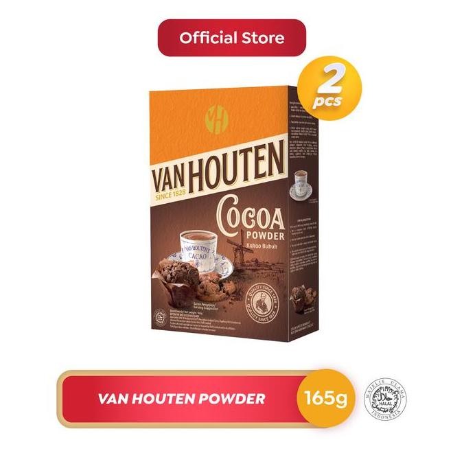 

Original Van Houten Cocoa Powder 165g x2 - Bubuk Coklat Minuman Premium