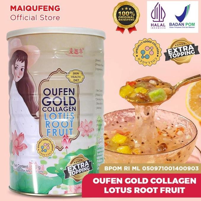 

Original Oufen Lotus Root Powder MAIQUFENG Original - Bubuk Akar Teratai BPOM GOLD FRUIT