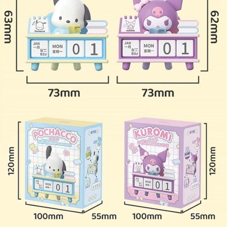 

Dg-4 Sanrio Pochacco Kuromi Seri Kalender Meja Model Karakter Lucu Koleksi Dekorasi Desktop Kantor Hadiah Ulang Tahun Anak-Anak