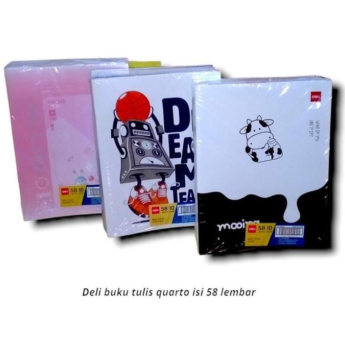

Deli Buku Tulis 58 Lembar Isi 10 Buku/Pack