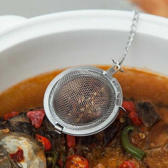 

Saringan Daun Teh Rempah Model Bulat Tea Filter Infuser Strainer Stainless Steel 70 MM IS