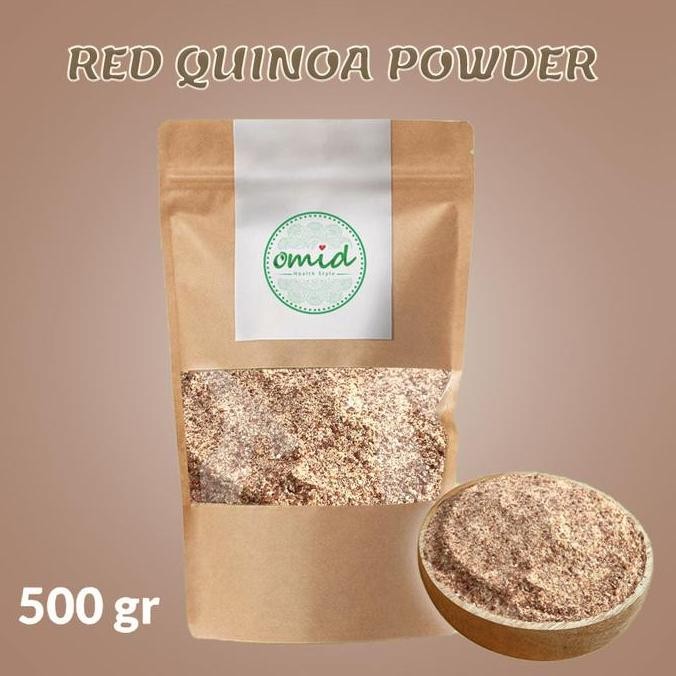 

Original Red Quinoa Powder 500gr - Tepung Quinoa Merah Organik Superfood