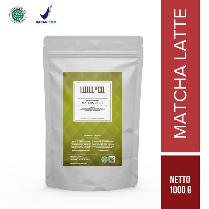 

Original Will&Co Matcha Latte Powder Drink 1Kg - Bubuk Minuman Teh Hijau Premium